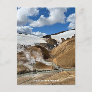 Isländische Hochland - Postkarte