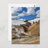 Isländische Hochland - Postkarte (Vorne/Hinten)