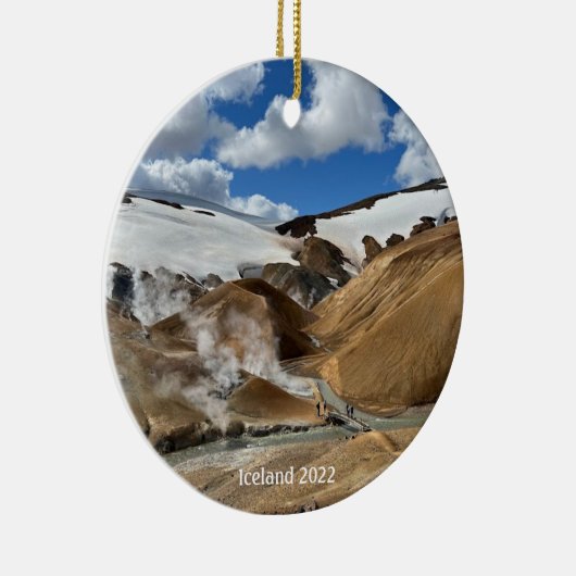 Isländische Hochlandschmuck Keramik Ornament (Rechts)