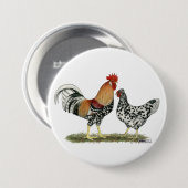 Isländische Hühner Button (Vorne & Hinten)
