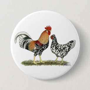 Isländische Hühner Button