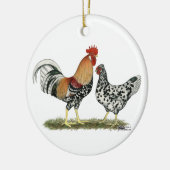 Isländische Hühner Keramik Ornament (Links)