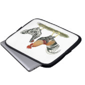 Isländische Hühner Laptopschutzhülle (Vorne Knopf)