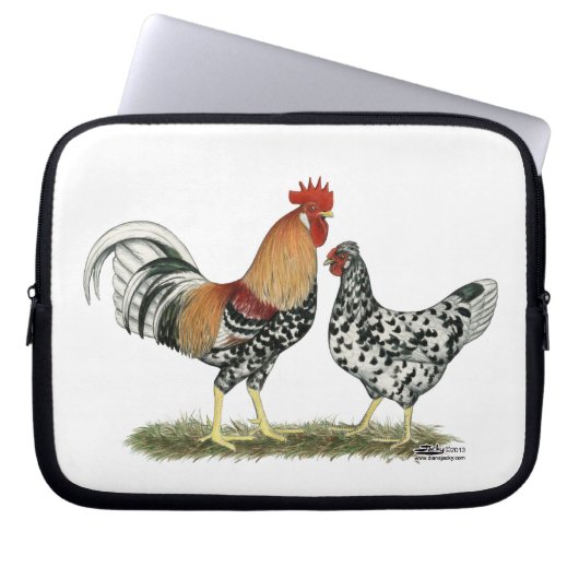 Isländische Hühner Laptopschutzhülle (Vorderseite)