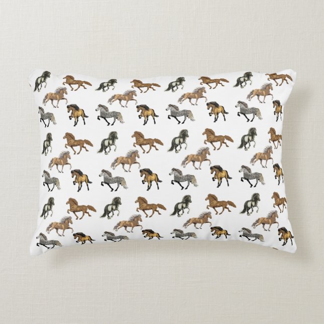 Isländische in Gait Zierkissen (Vorderseite)