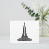 Isländische Kathedrale (Hallgrimskirkja) Postkarte (Stehend Vorderseite)