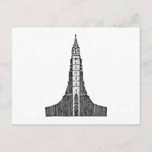 Isländische Kathedrale (Hallgrimskirkja) Postkarte