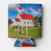Isländische Kirche Dosenkühler (Vorderseite)