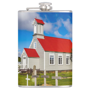 Isländische Kirche Flachmann