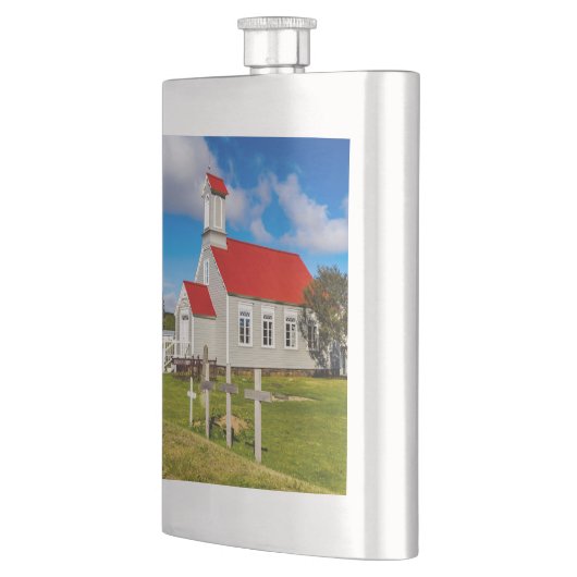 Isländische Kirche Flachmann (Links)