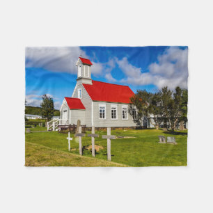 Isländische Kirche Fleecedecke