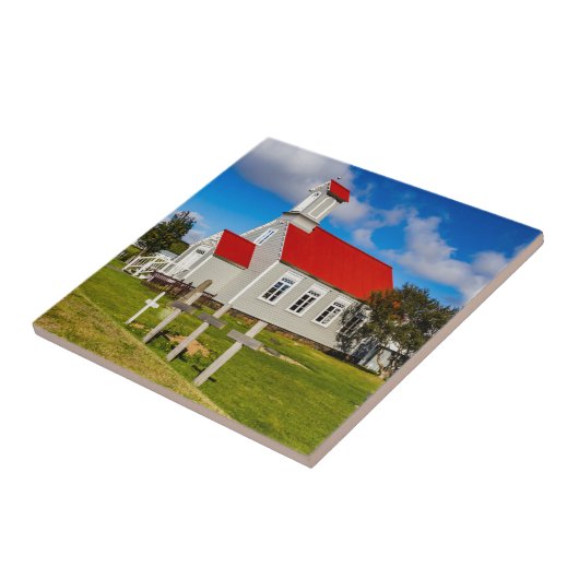 Isländische Kirche Fliese (Seite)