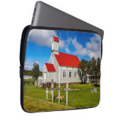 Isländische Kirche Laptopschutzhülle (Vorne Rechts)