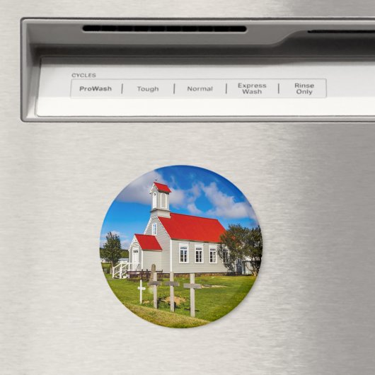 Isländische Kirche Magnet (In Situ (Geschirrspüler))