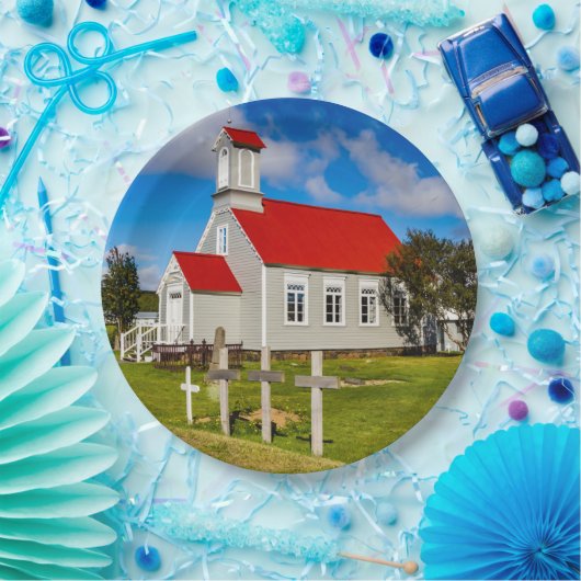 Isländische Kirche Pappteller (Party)