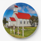 Isländische Kirche Pappteller (Vorderseite)