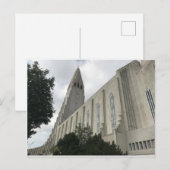 Isländische Kirche Postkarte (Vorne/Hinten)