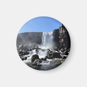 Isländische Landschaft Magnet
