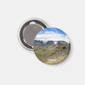 Isländische Landschaft Magnet (Vorderseite/Rückseite)