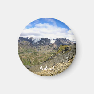 Isländische Landschaft Magnet