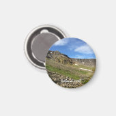 Isländische Landschaft Magnet (Vorderseite/Rückseite)