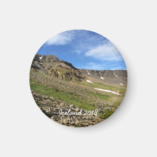 Isländische Landschaft Magnet (Vorne)
