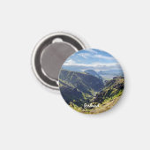 Isländische Landschaft Magnet (Vorderseite/Rückseite)