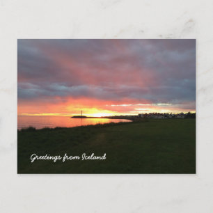 Isländische Landschaft Postkarte