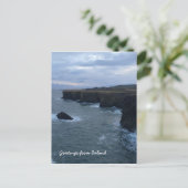 Isländische Landschaft Postkarte (Stehend Vorderseite)