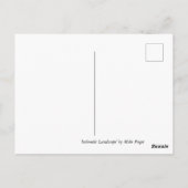 "Isländische Landschaft" von Mike Paget Postkarte (Rückseite)