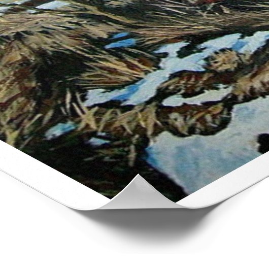 Isländische Landschaft von Pola.B.Alex Poster (Ecke)