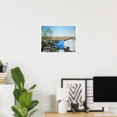 Isländische Landschaft von Pola.B.Alex Poster (Heimbüro)