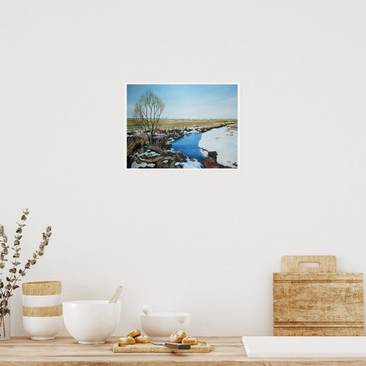 Isländische Landschaft von Pola.B.Alex Poster (Küche)