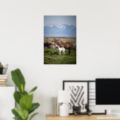 Isländische Mare und Foal Poster (Heimbüro)