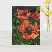 "Isländische Mohnblumen" Karte (Gelbe Blume)