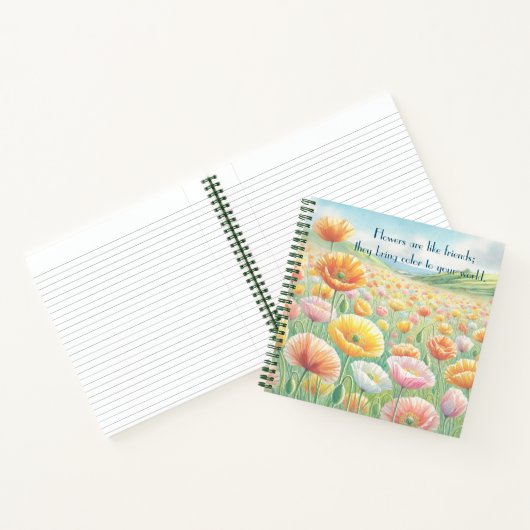 Isländische Mohnfelder & Angebotsvielfalt Notizblock (Innenseite)