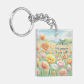 Isländische Mohnfelder & Angebotsvielfalt Schlüsselanhänger (Vorderseite links)