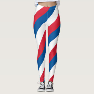 Isländische Nationalflagge Farben Diagonale Streif Leggings