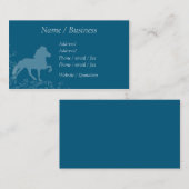 Isländische Pferde-Blüh-Profil Visitenkarte (Vorne/Hinten)