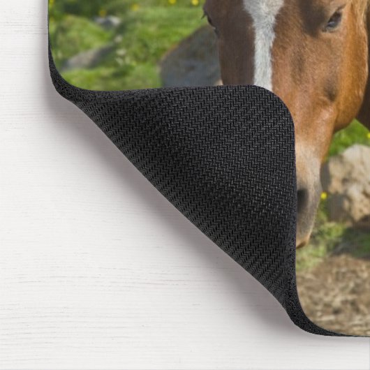 Isländische Pferde im Nordosten Islands Mousepad (Ecke)