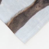 Isländische Pferde im Winter in der Nähe von Hofn, Fleecedecke (Ecke)