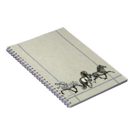 Isländische Pferde in Bewegung Notizblock