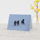 Isländische Pferde Karte (Gelbe Blume)