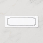 Isländische Pferde Mini Visitenkarte (Rückseite)