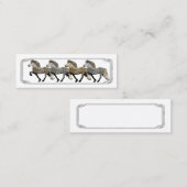 Isländische Pferde Mini Visitenkarte (Vorne/Hinten)