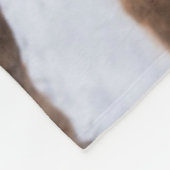 Isländische Pferde-Nussbaum, Island Fleecedecke (Ecke)