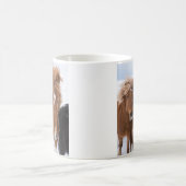Isländische Pferde-Nussbaum, Island Kaffeetasse (Mittel)