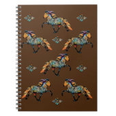 Isländische Pferde Pop Art Notizblock (Vorderseite)