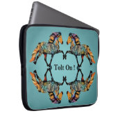 Isländische Pferde Pop Art ~ Tolt On ! Laptopschutzhülle (Vorne Rechts)