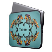 Isländische Pferde Pop Art ~ Tolt On ! Laptopschutzhülle (Vorderseite Links)